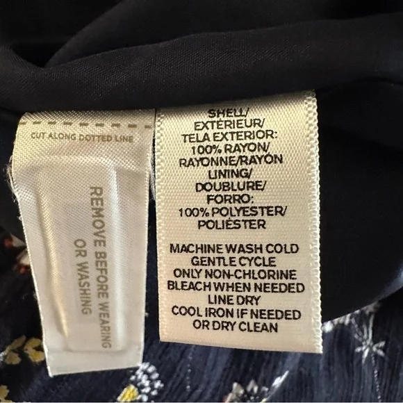 LOFT navy floral sleeveless romper jumpsuit spring summer cool breezy casual - Picture 12 of 12